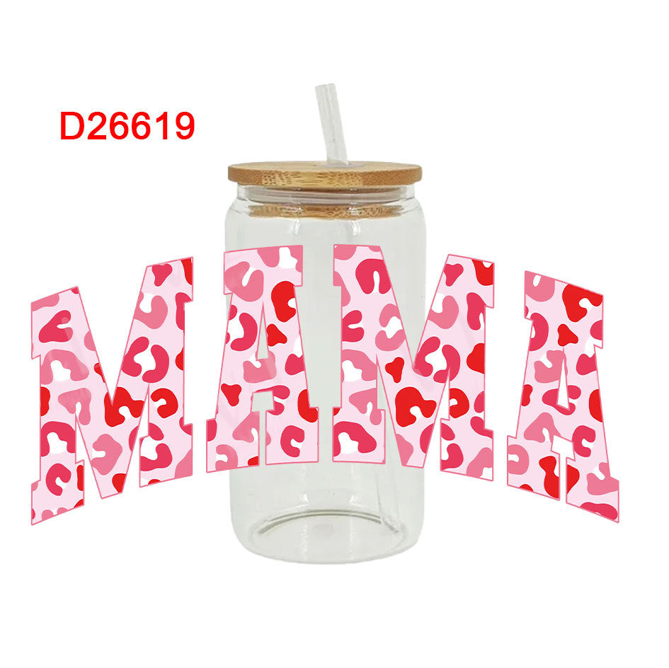 Wholesale Mother's Day Colorful Flowers Series 16oz Cup UV DTF Wraps