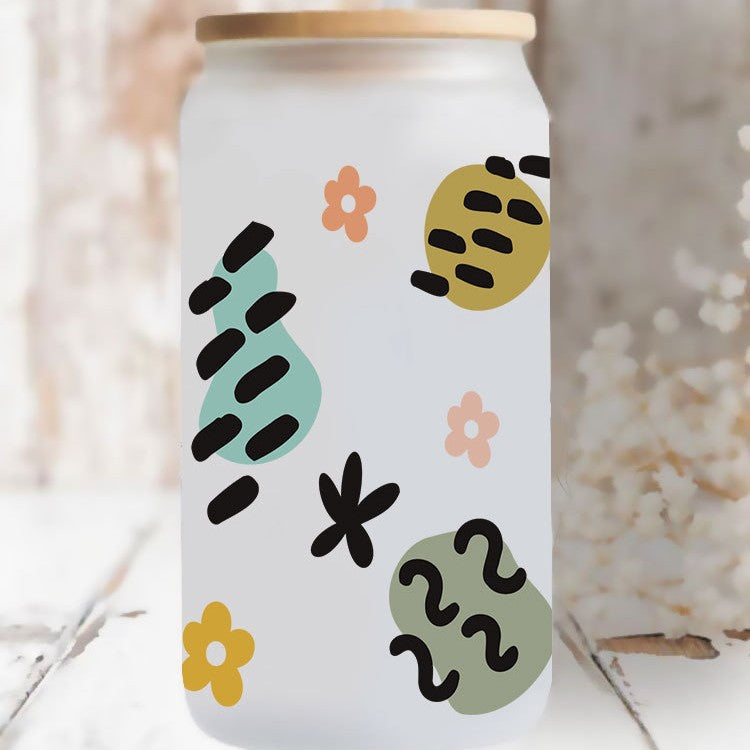 Wholesale Flower Bow Mother's Day  16oz Cup UV DTF Wraps