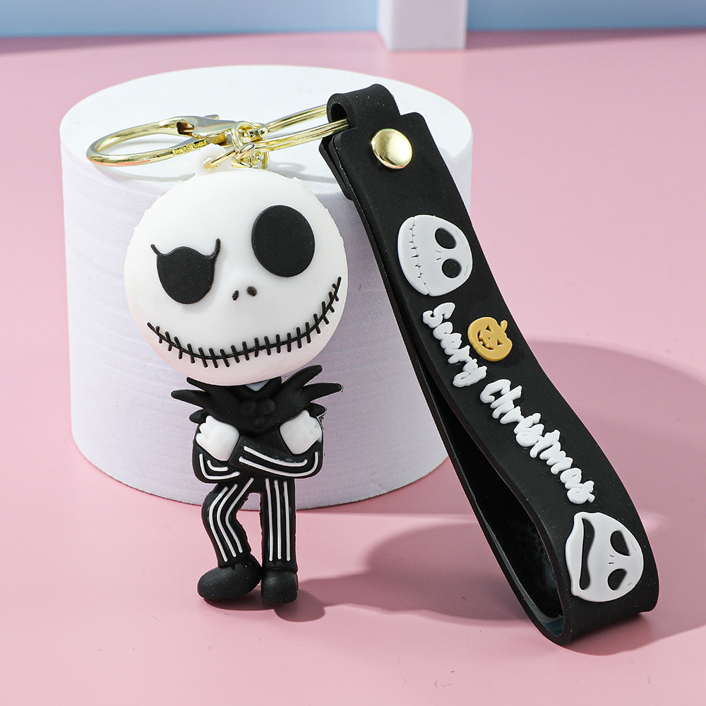 Wholesale PVC Keychain  Skull Design Cute Car Key Accessory Gift For Fans