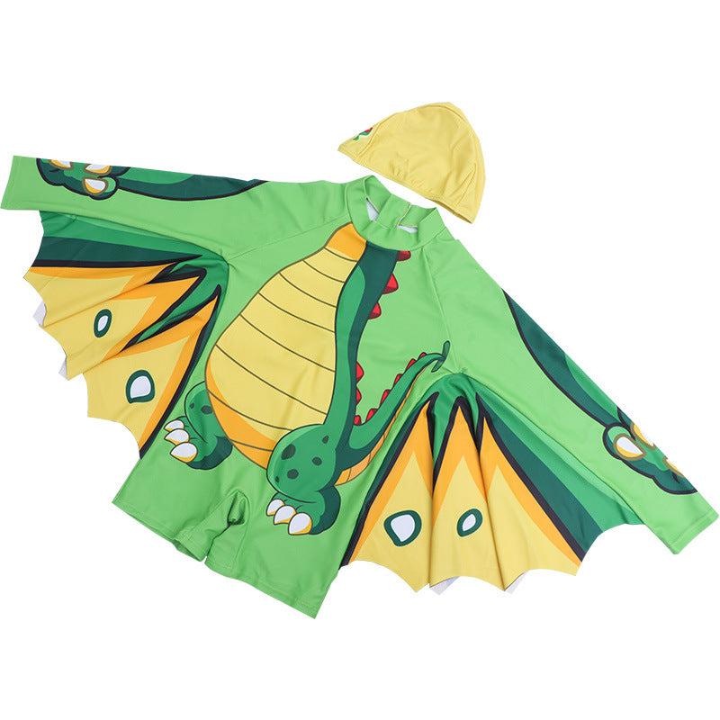 Wholesale Siamese Hooded Boys Swim Trunks Big Kids Student Swimwear