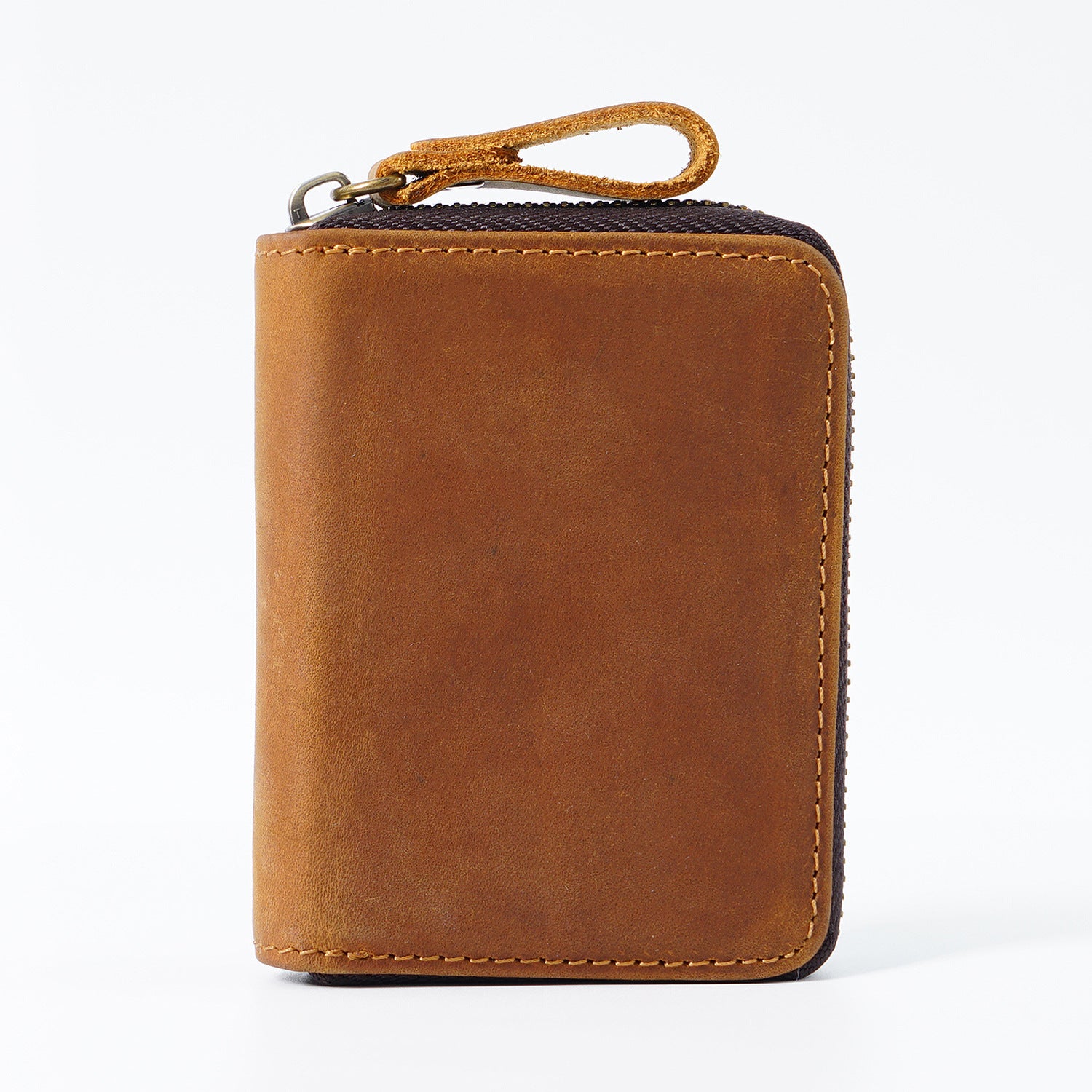 Wholesale Crazy Horse Leather RFID Anti-Magnetic Large Capacity Accordion Coin Wallet