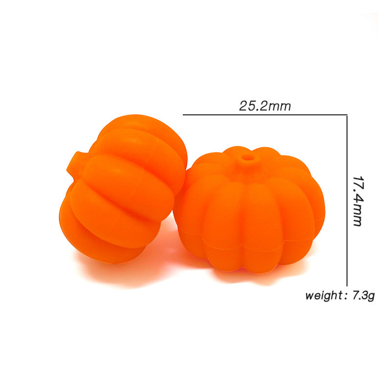 Wholesale 10pcs DIY 3D Halloween Pumpkin Fruit Handmade Beads
