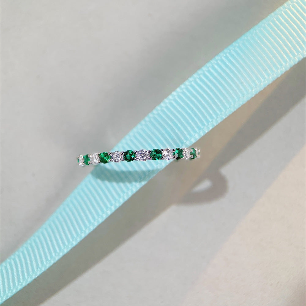 Wholesale High Carbon Diamond S925 Sterling Silver Ring