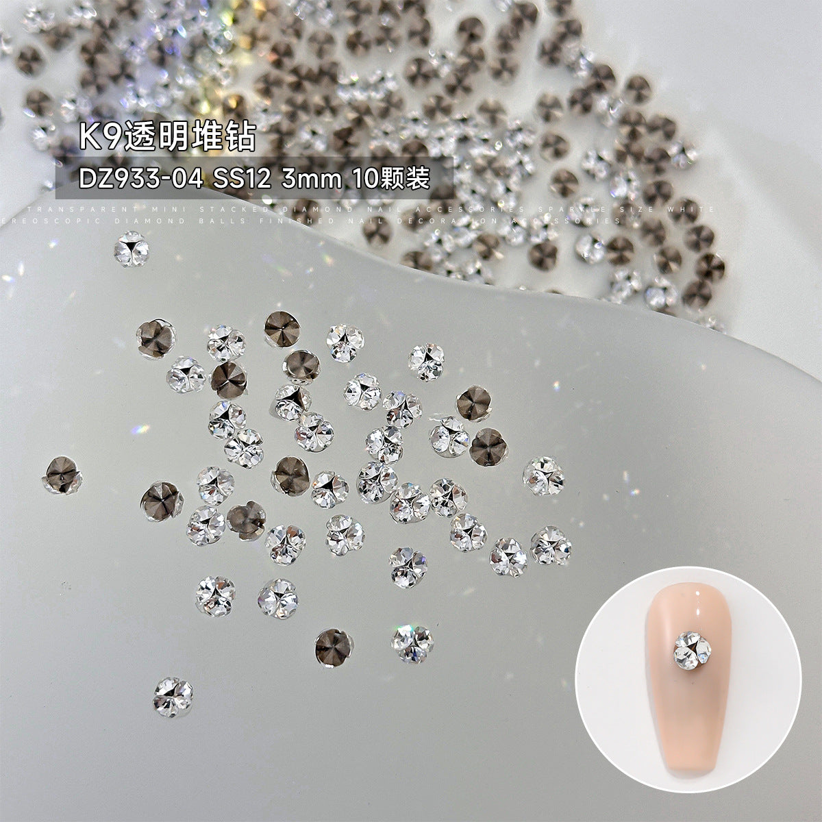 Wholesale  K9 mini pile drill flash art nail