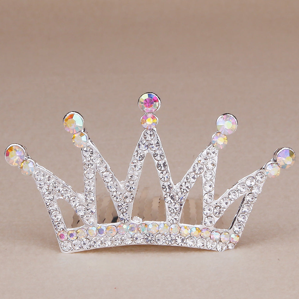 Wholesale Children's Princess Rhinestone Crown Hair Comb