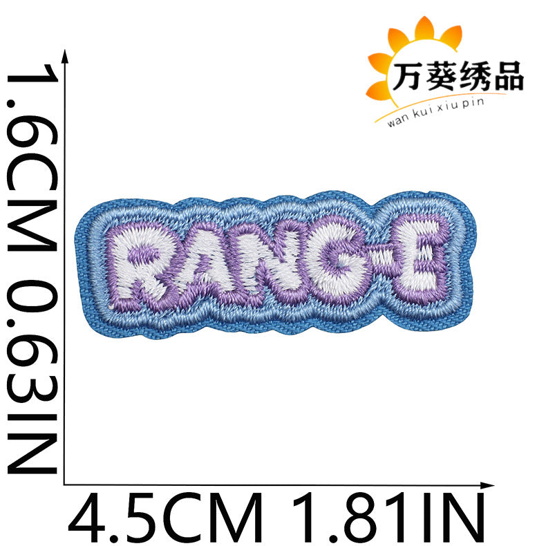 Wholesale Cute Heart Fruit Embroidered Patches Small Polyester Thread Sew On Clothing Appliques DIY Bag Charm Gift Accessory
