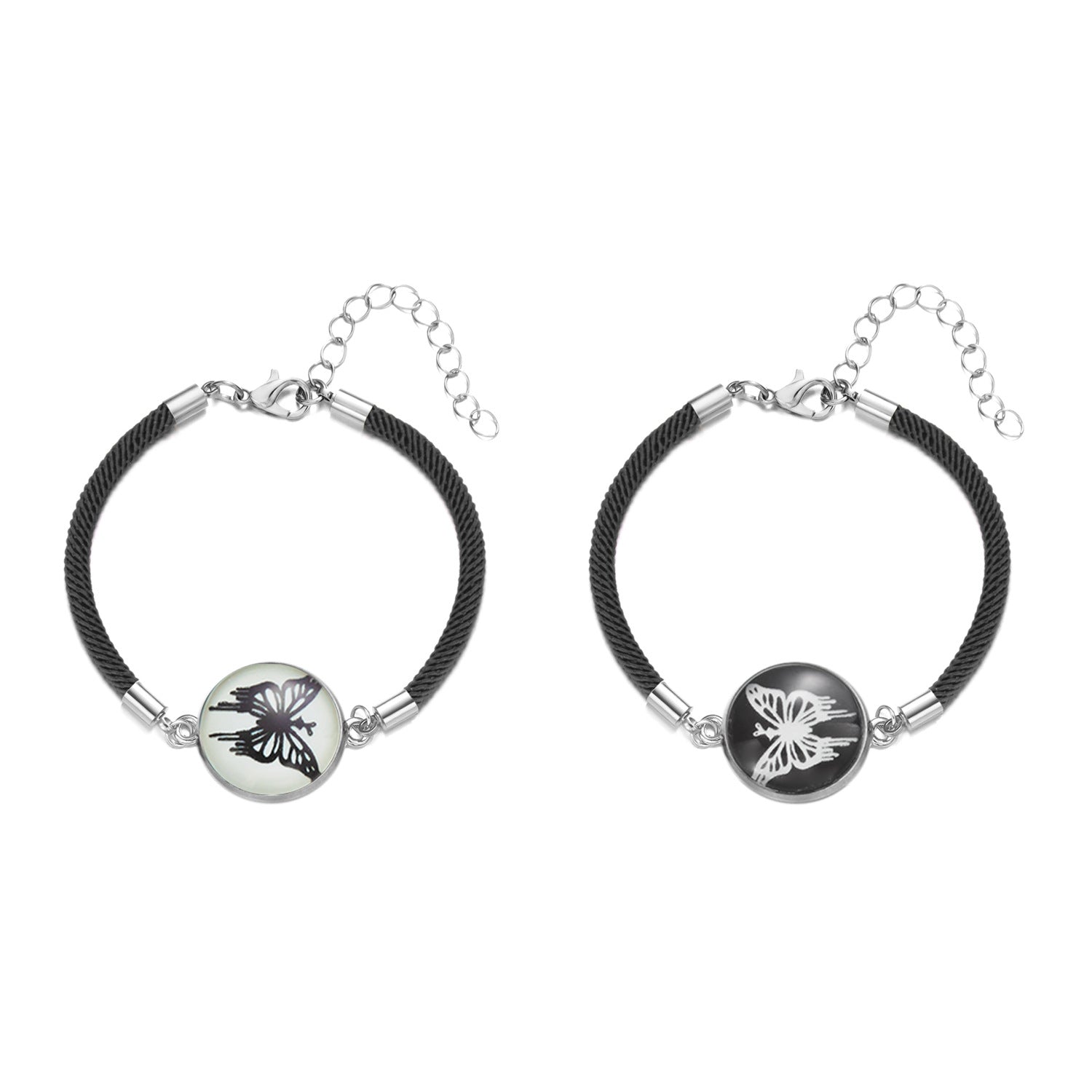 Wholesale Nightlight Sun Moon Butterfly Valentine' s Day Bracelet