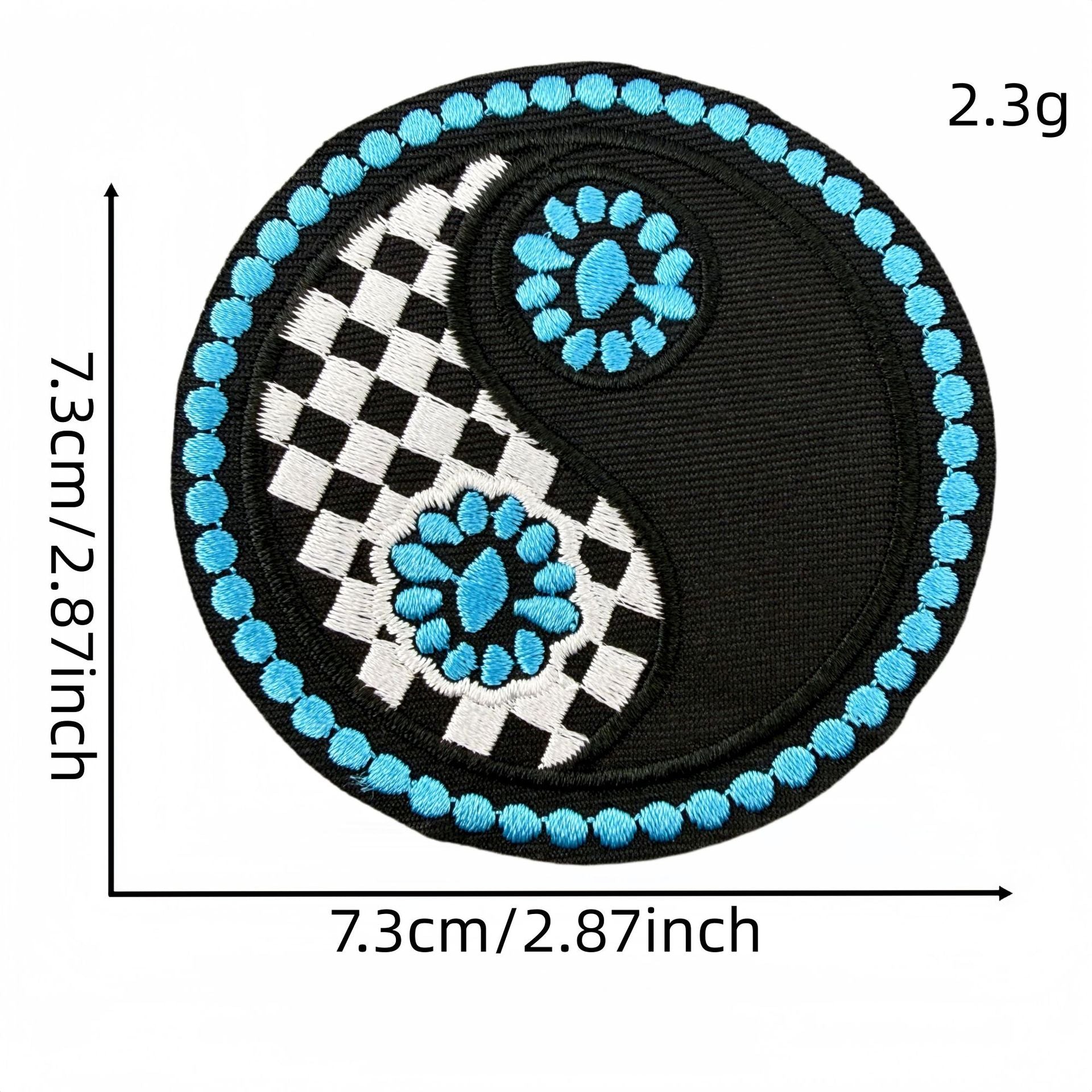 Wholesale Trendy Boho Turquoise Embroidered Patches Western Denim Patch Set 22 Pieces Decorative For Clothing Bags DIY Accessory