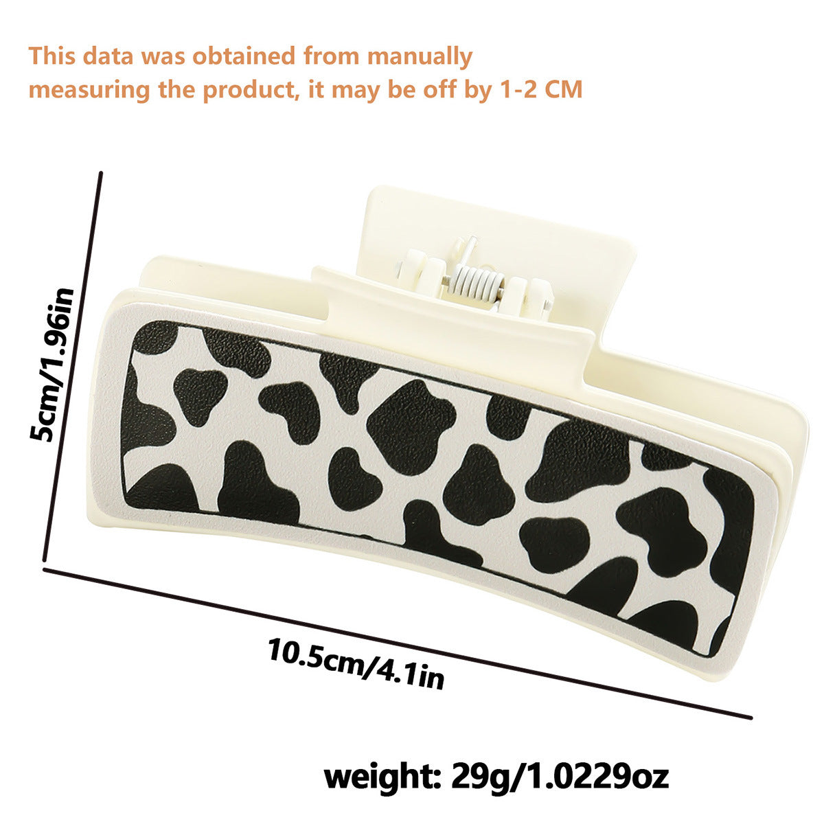 Wholesale  large square cow hair hairpin hair volume shark Hair Clips