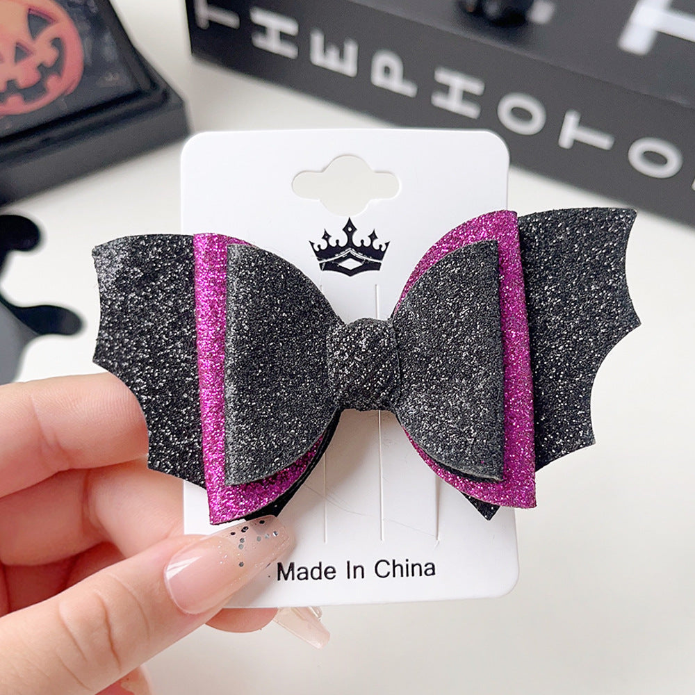 Wholesale Halloween Funny Pumpkin Ghost Bat Side Clip Top Clip