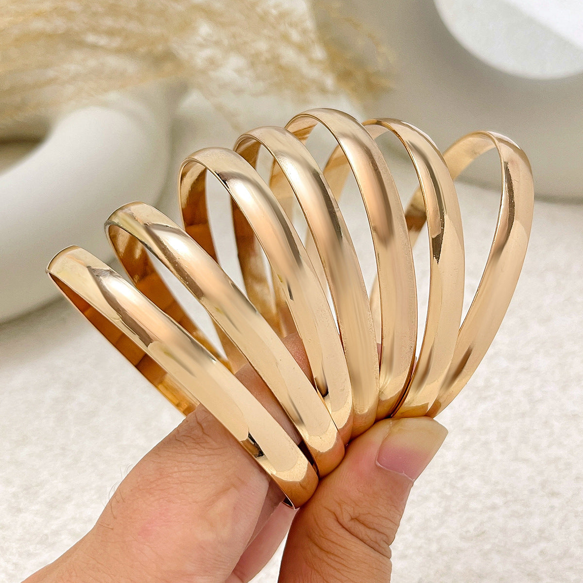 Wholesale Retro Niche Glow Bracelet suit Exaggerated Snakeskin Thread Hand Jewelry