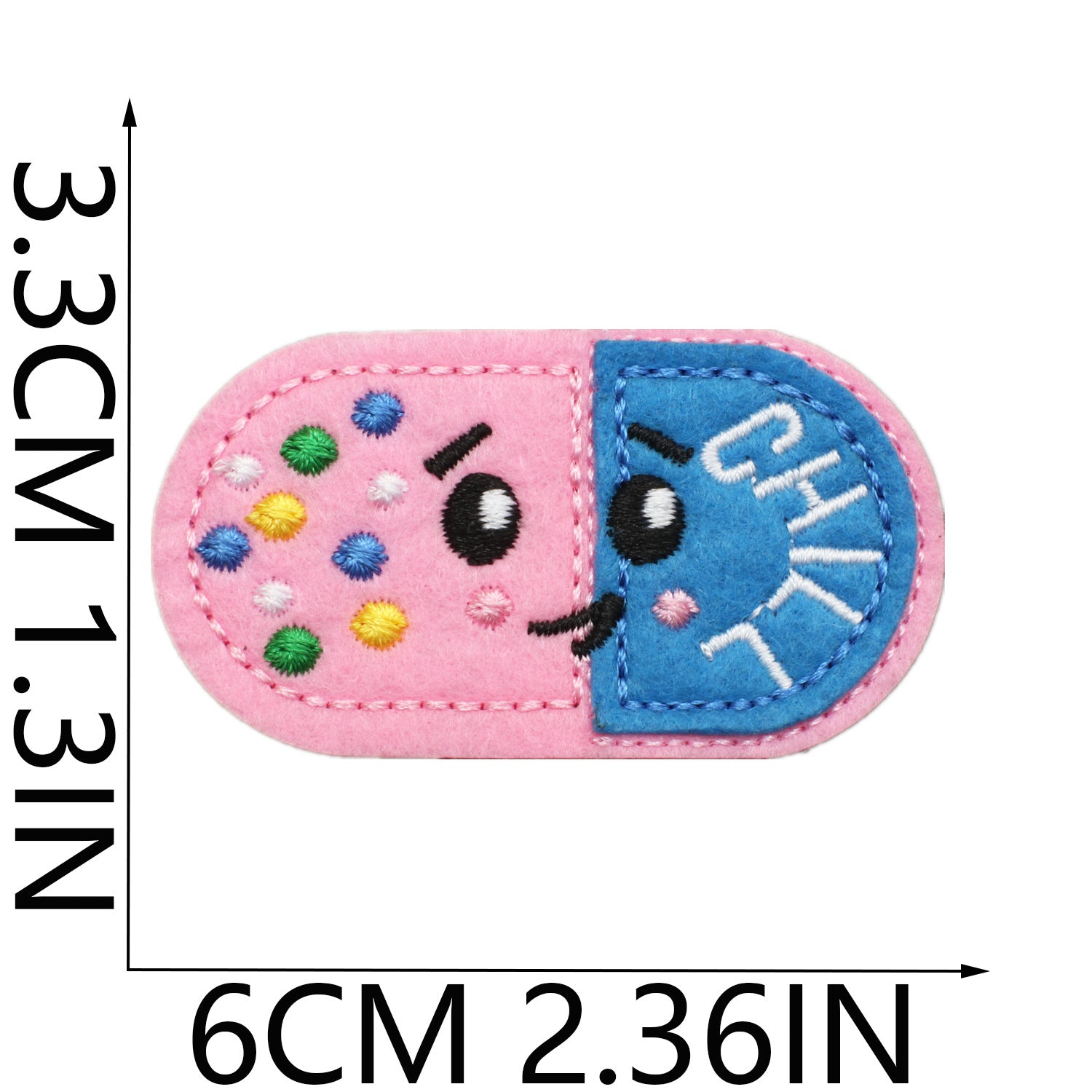 Wholesale Polyester Thread Cartoon Nurse Embroidered Iron On Patch With Syringe Pill Design For Clothing Bag DIY