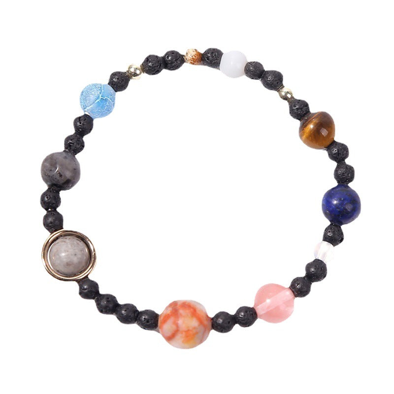 Wholesale Eight Planets Natural Stone Bracelets