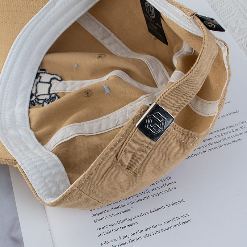 Wholesale Cute Skateboard Puppy Baseball Cap Soft Top Sunshade Hat