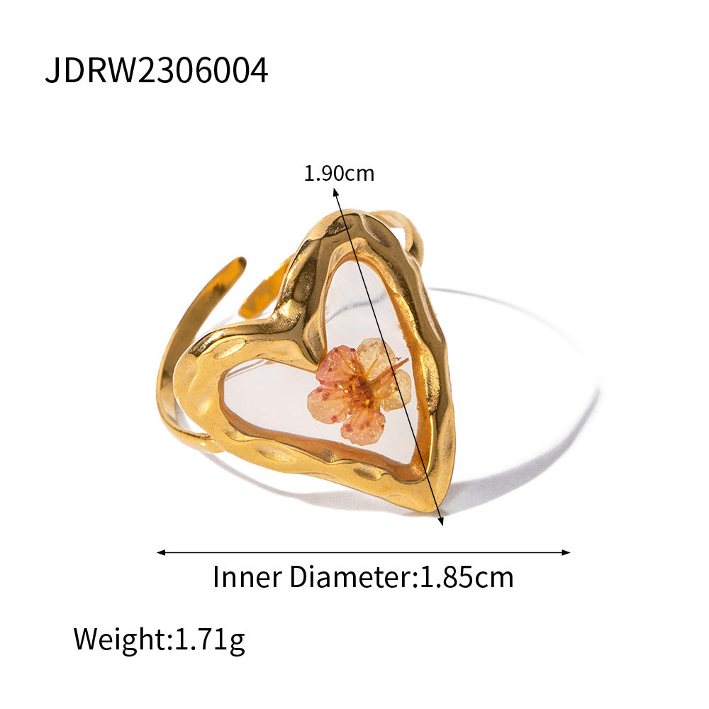 Wholesale Eternal Flower Series Stainless Steel High-end Ring