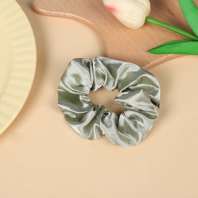 Wholesale 10pcs Solid Color All-match Imitation Silk Ponytail Hair Tie