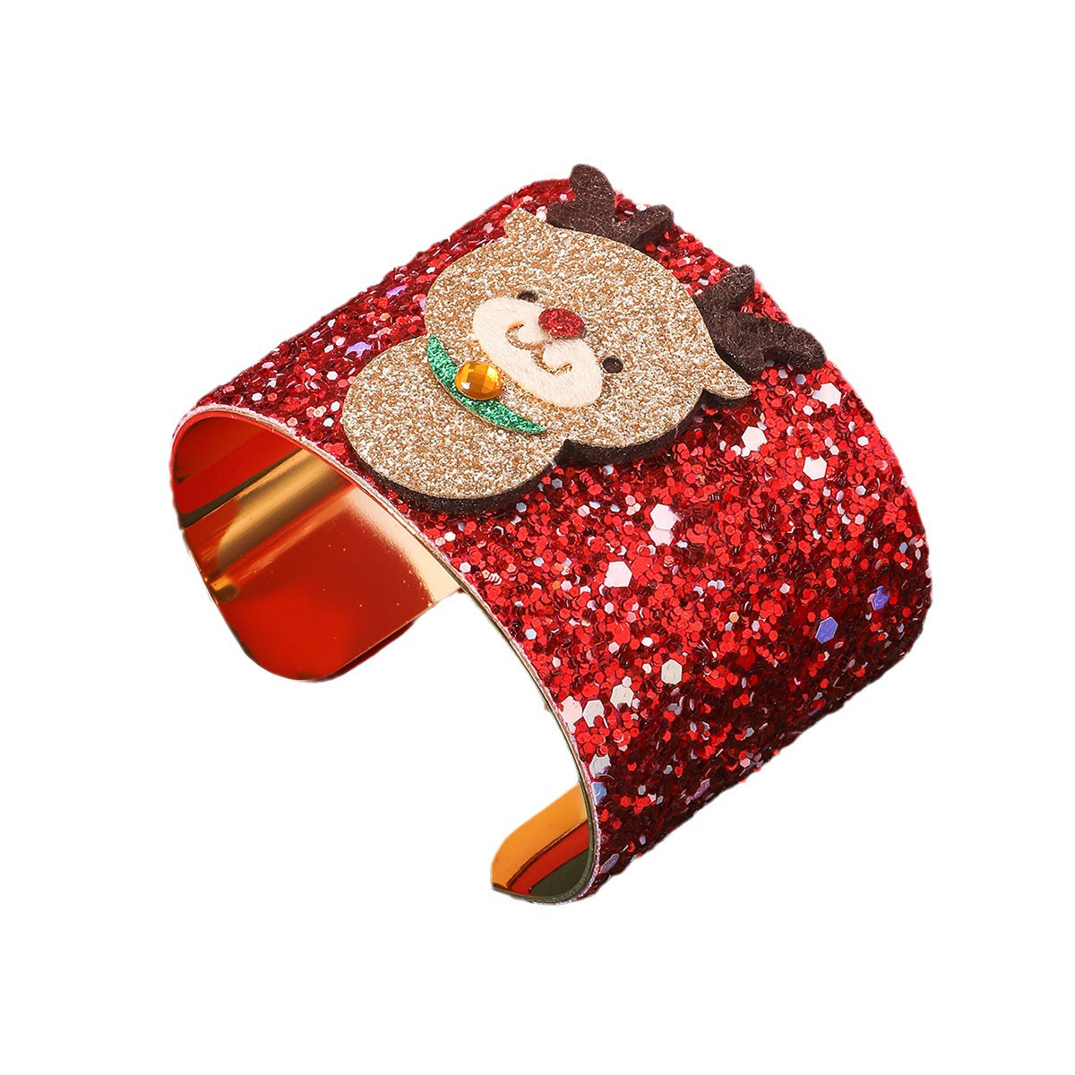 Wholesale Christmas Cute Cartoon Creative Santa Claus Elk Bell Bracelet