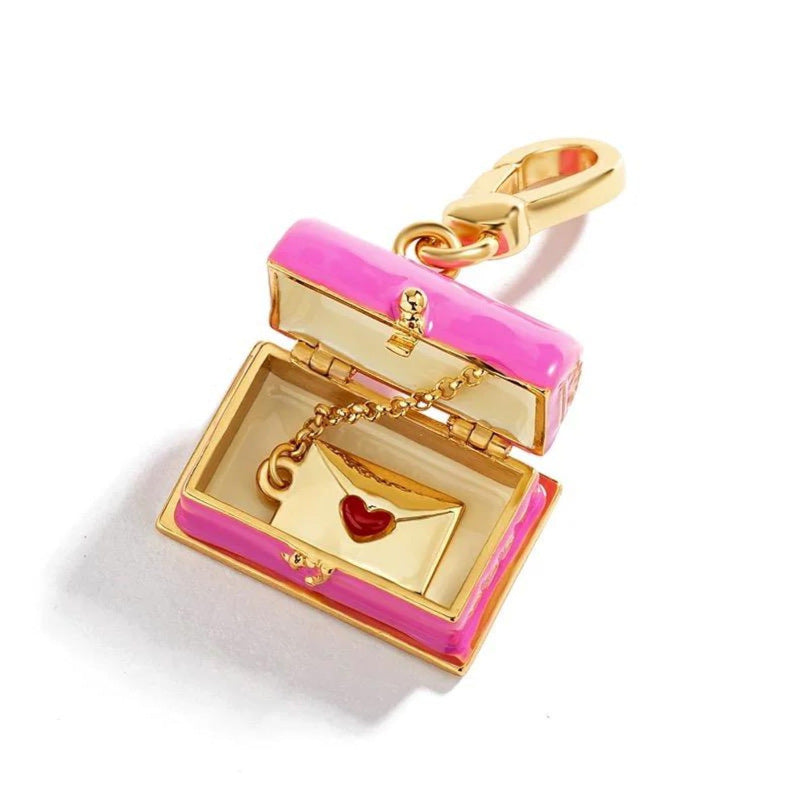 Wholesale Valentine' s Day heart-shaped opening and closing box pendant necklace