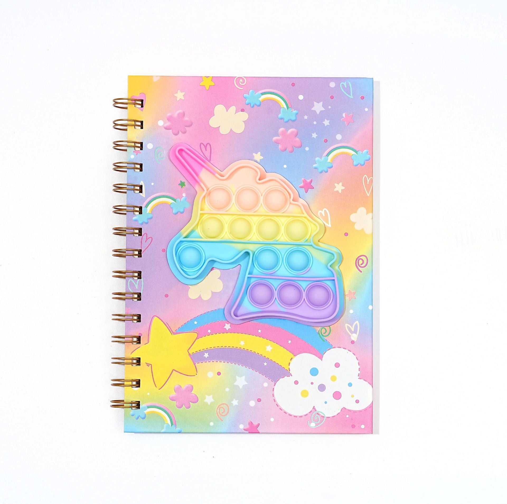 Wholesale Bubble pop Coil Book Decompression Silicone Book