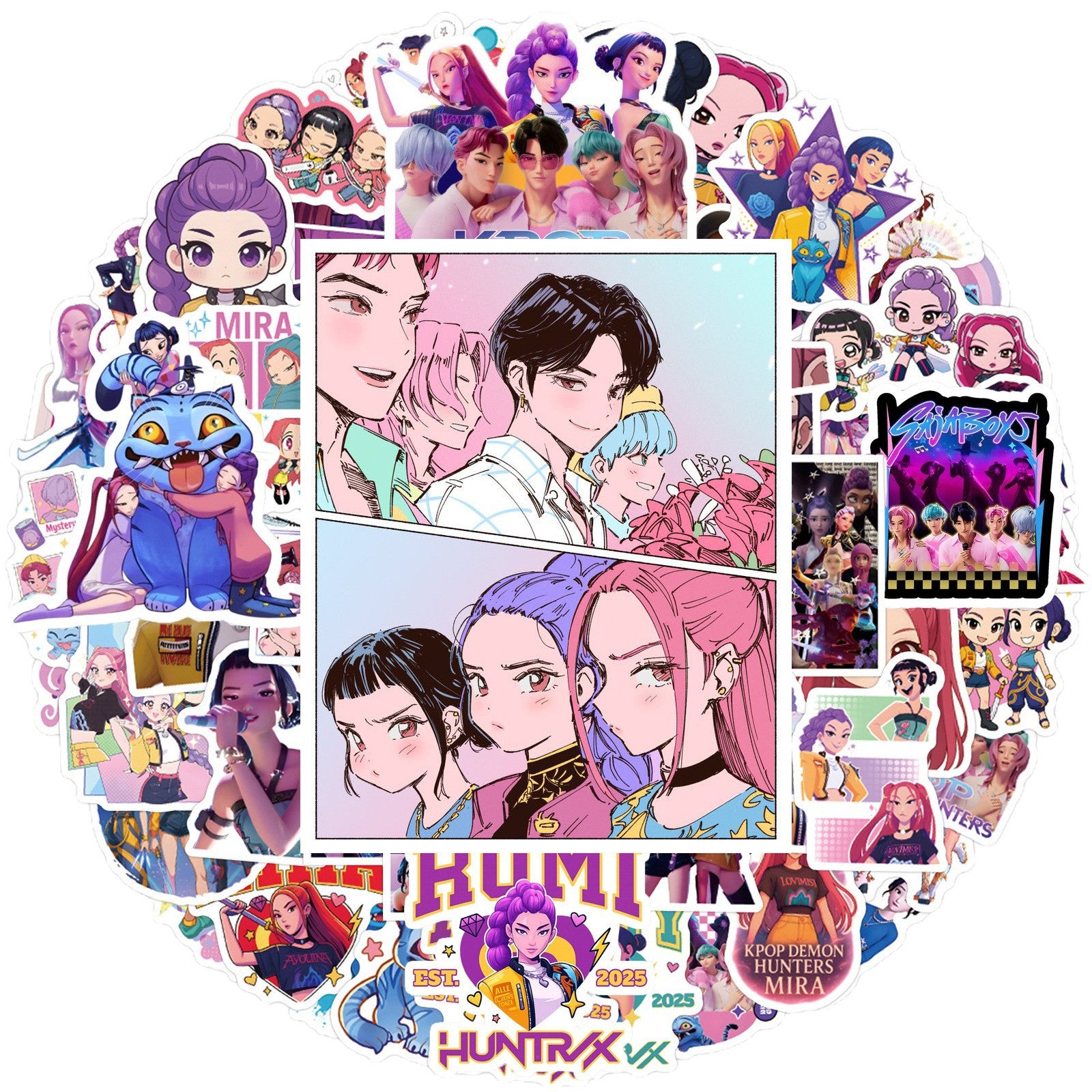 Wholesale 110 Cute Cartoon Demon Hunting Witch Waterproof Vinyl Stickers   OLY Exclusive