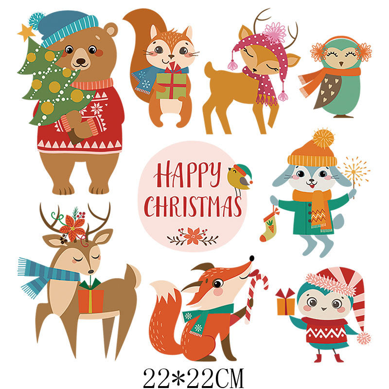 Wholesale Christmas Cartoon Heat Transfer Patterns  UV DTF Ready to Press Transfers Wraps