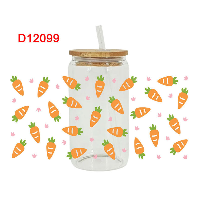 Wholesale Colorful Easter 16oz Cup UV DTF Wraps