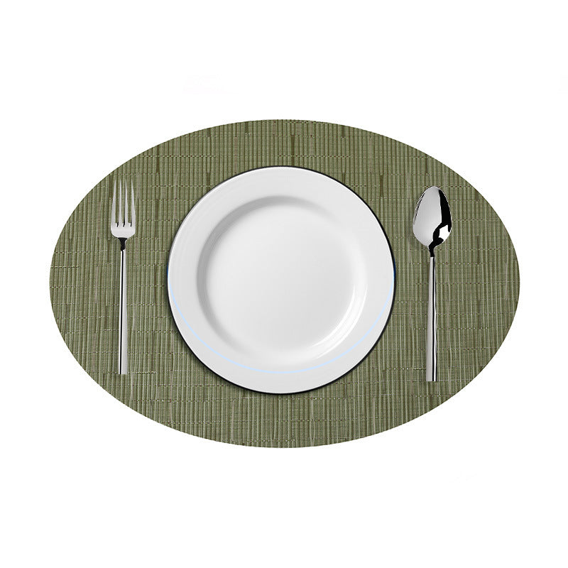 Wholesale Oval Placemat American Style PVC Western Placemat