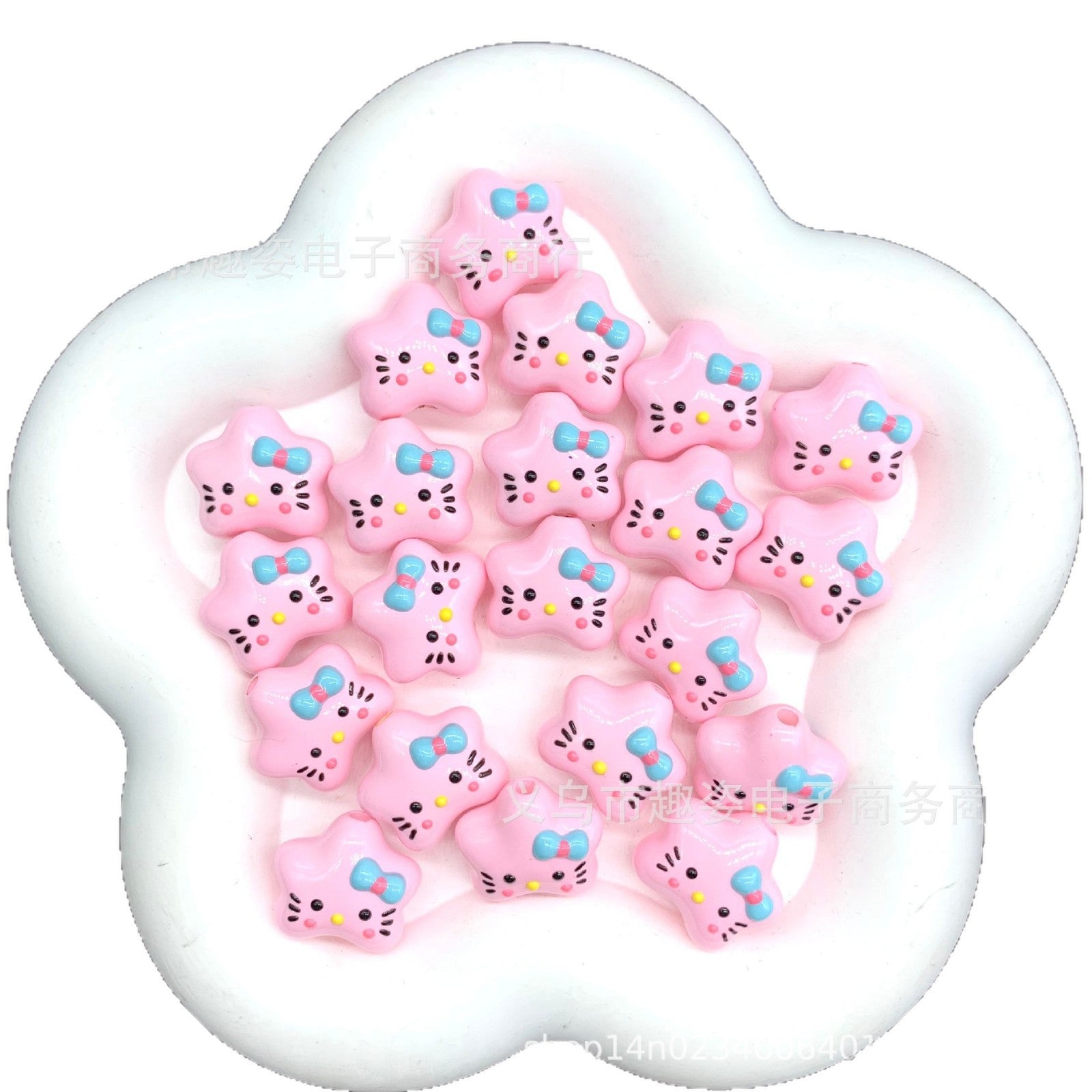 Wholesale 10pcs Colorful and cute cartoon Acrylic Beads