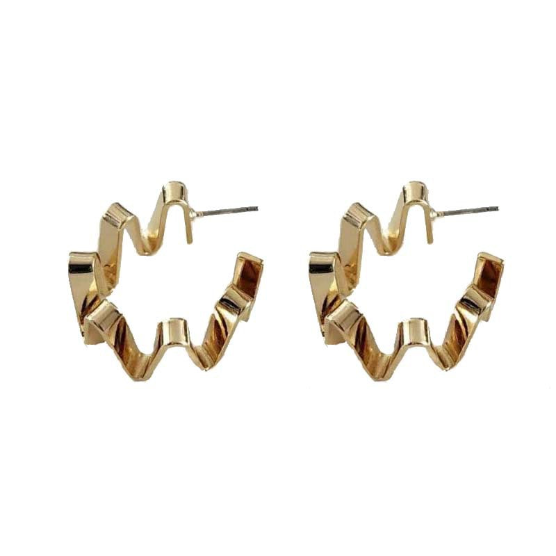 Wholesale Exaggerated Irregular Shaped Copper Earrings