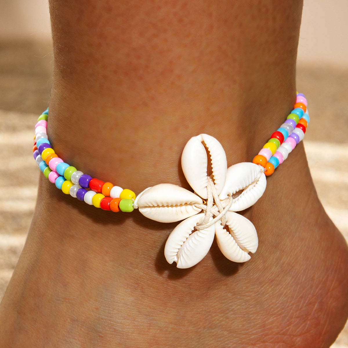 Seashell braided anklets bohemian