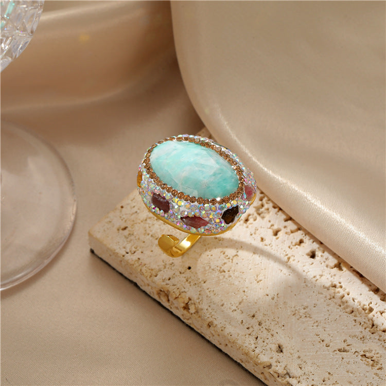 Wholesale Copper Antique Devil's Eye Turquoise Ring