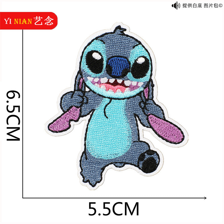 Wholesale Pink and Blue Cute Cartoon embroidery cloth stickers  patch OLY Exclusive