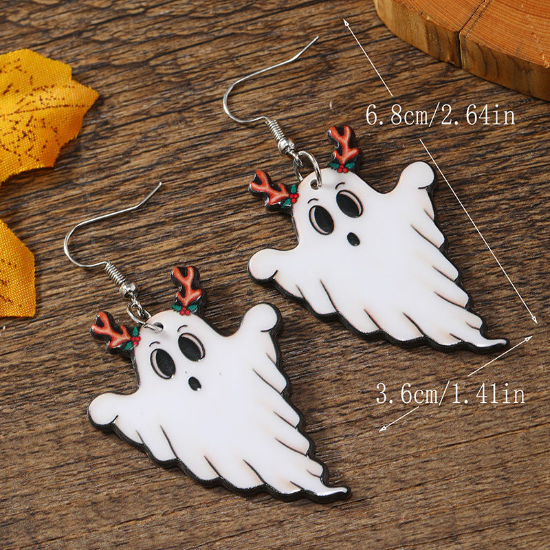 Wholesale Acrylic Christmas and Halloween Spooky Cute Earrings