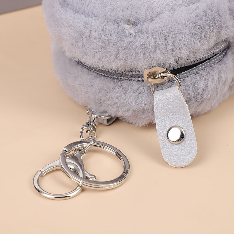 Wholesale Plush Cute Mini Purse Keychain