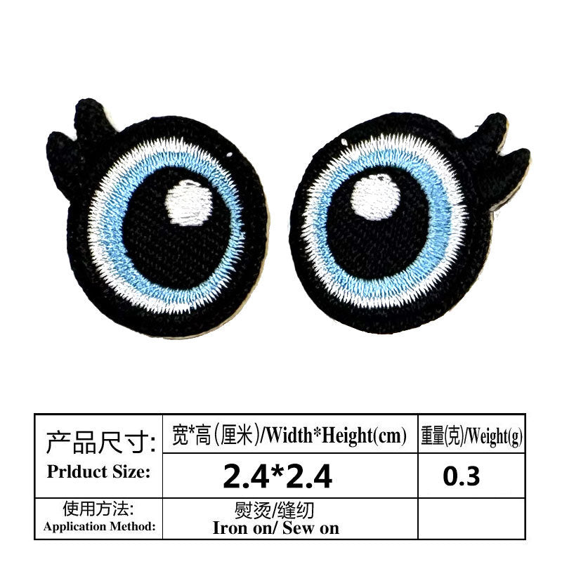 Wholesale Handmade Doll Eye Clothing Embroidery DIY Patches