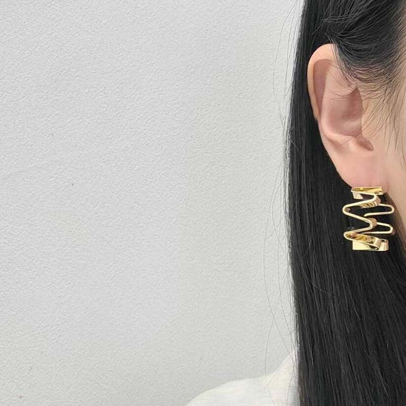 Wholesale Exaggerated Irregular Shaped Copper Earrings