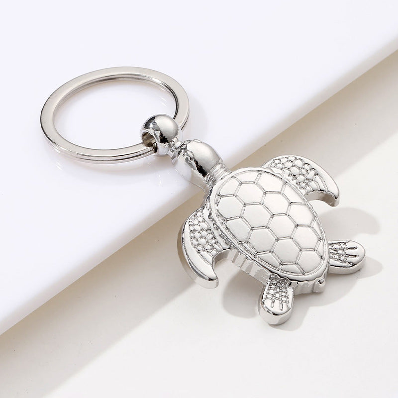Wholesale 50PCS Creative and Exquisite Turtle Metal Keychain
