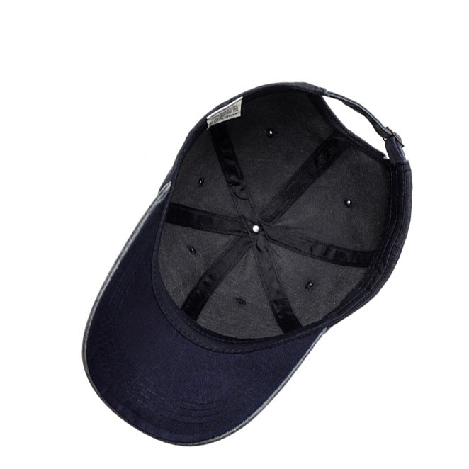 Wholesale Distressed Print Washed Cotton Baseball Cap