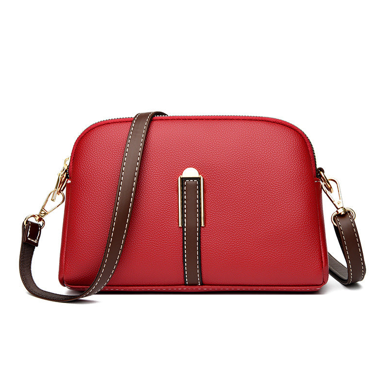 Wholesale Simple Textured Crossbody Shoulder Shell Bag