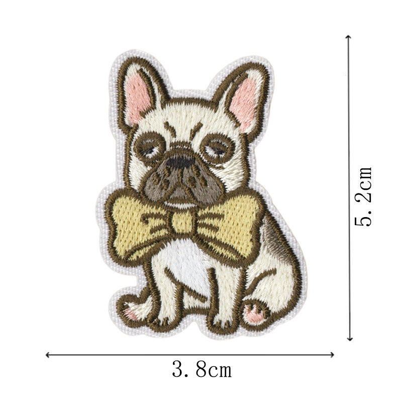 Wholesale Funny Career Dogs Embroidered Patch Set Iron On No Sew Applique For Clothing Backpacks Trendy Decorative Gift 9 Pieces