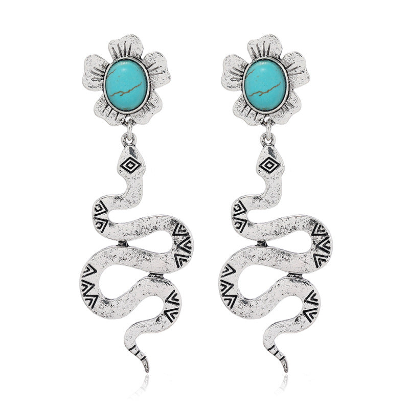 Wholesale Gold and silver python earrings