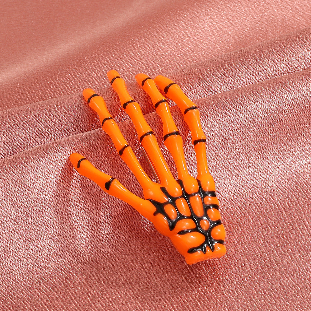 Wholesale Gothic Skeleton Hand Bone Acrylic Hair Clips
