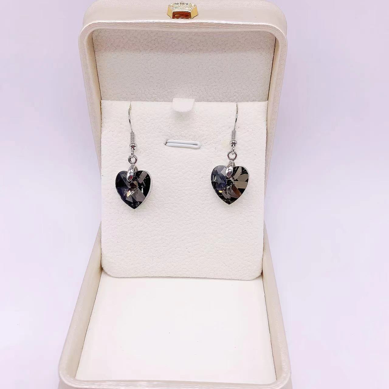 Wholesale Crystal Fashion Women's Ocean Star Heart Pendant Earrings