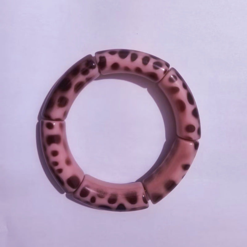 Wholesale Retro Leopard Series Elastic Bend Bracelet