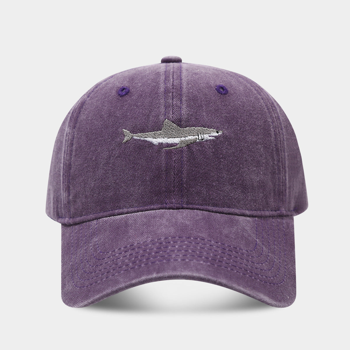 Wholesale Shark Baseball Cap Washed Trend Women's Sunshade Cap