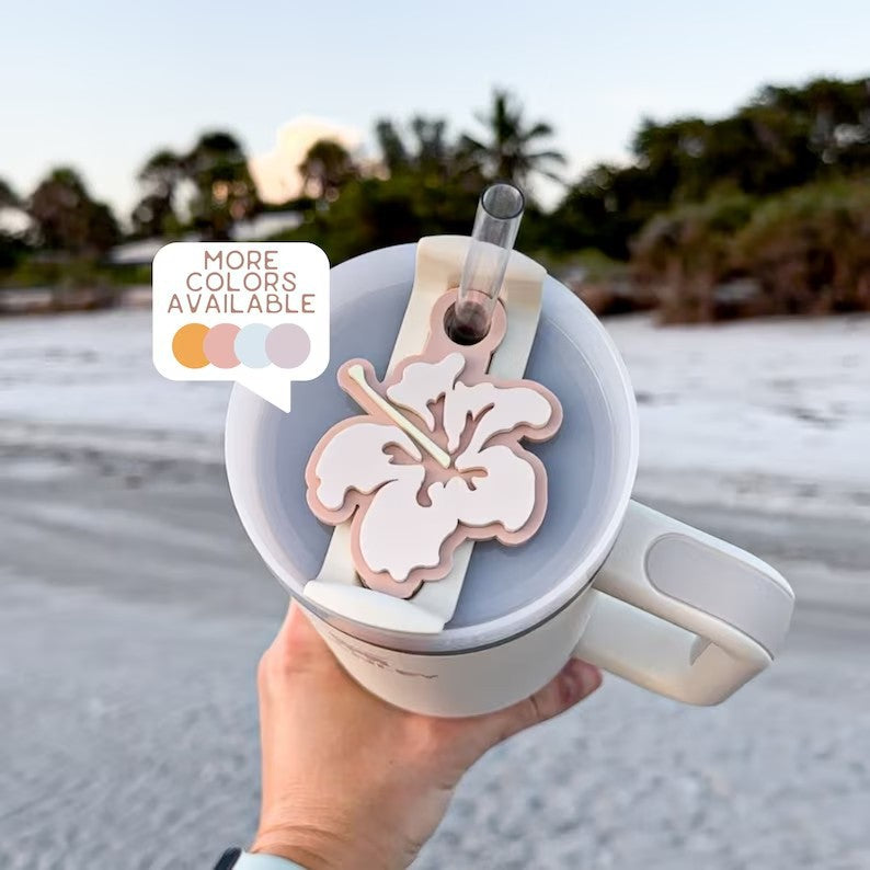 Wholesale Hibiscus Tumbler Tags 40oz 20 Oz/30oz Ice Cup 2nd Generation Cup Lid Label