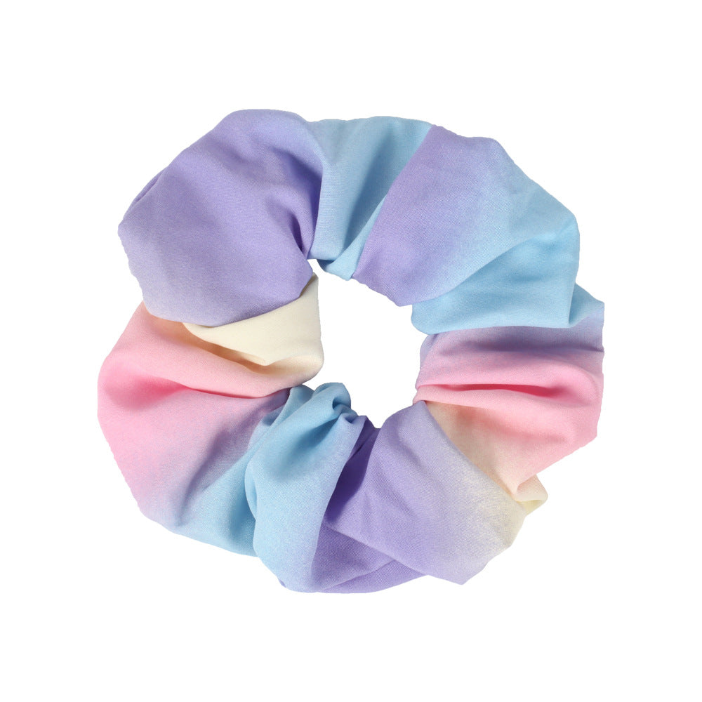 Wholesale Tie-dye Hair Band Summer Gradient Temperament Hair Accessories Female Hair Bun Headband