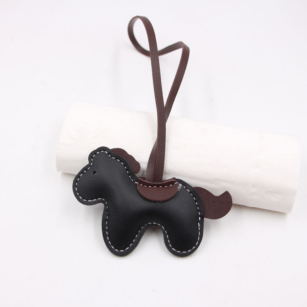 Wholesale Red Artificial Leather Pony Bag Charm Trendy Fashion Accessory For Bags Keys Boutique Resale Gift