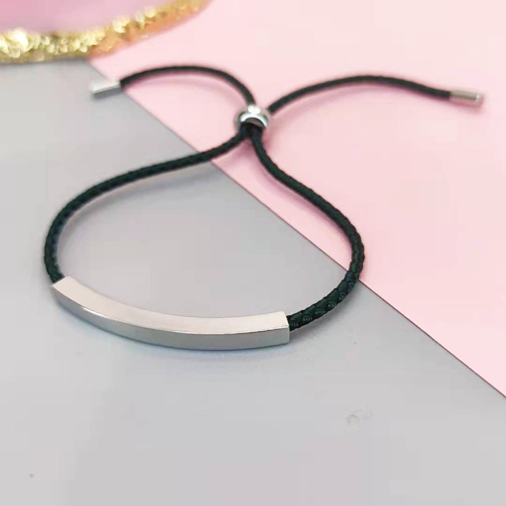 Wholesale DIY Stainless Steel Braided Rope Bracelet