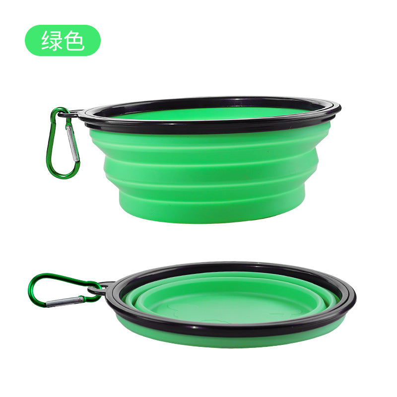 Wholesale Portable Silicone Foldable Water Bowl for Drinking Out